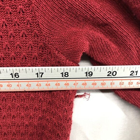 Kim Rogers Petite Long Sleeve Knit Three Button Red Cardigan Size PL Women - Picture 8 of 12